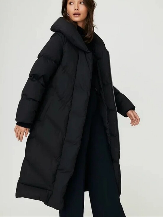 Wilfred Jackets & Blazers - Wilfred Duvet Long Down filled Black Puffer Coat